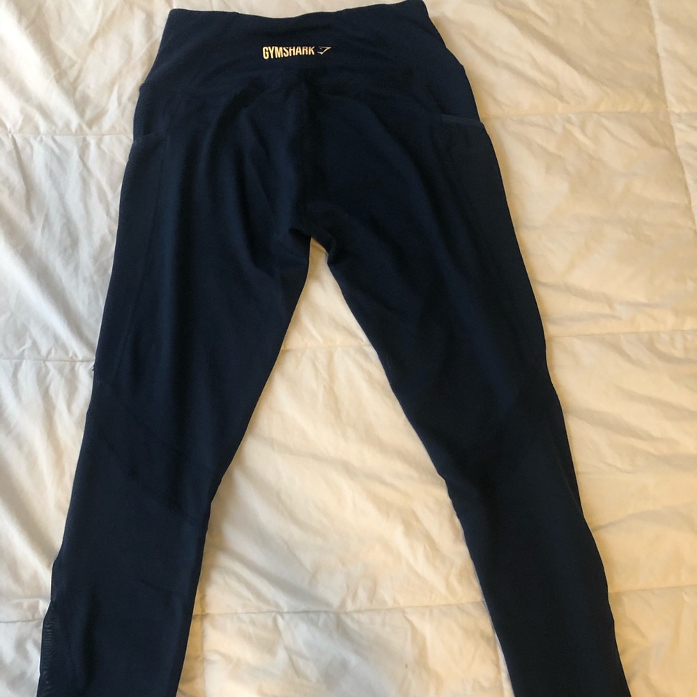 Navy Blue Gym Shark Leggings